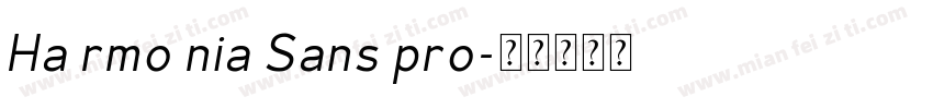 Ha rmo nia Sans pro字体转换